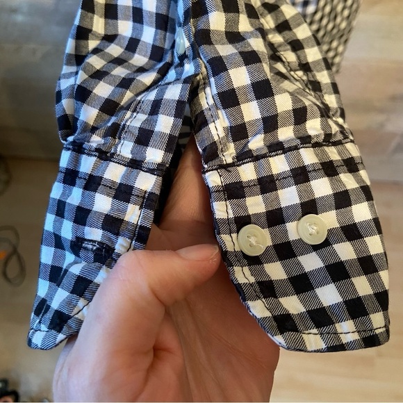 💥5/$25 Joe men’s black & white button up shirt in size large - Picture 7 of 10